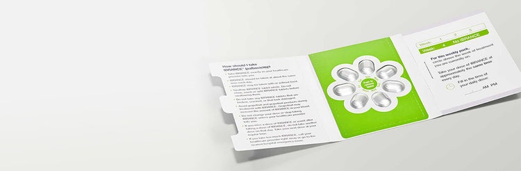 Picture of an open pack of Ibrance (palbociclib) tablets