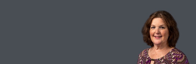 Banner image of Ruth, an ambassador for Ibrance (palbociclib)